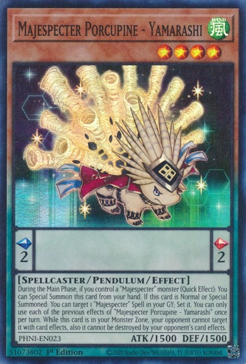Majespecter Porcupine - Yamarashi (23) (PHNI) - YuGiOh Single
