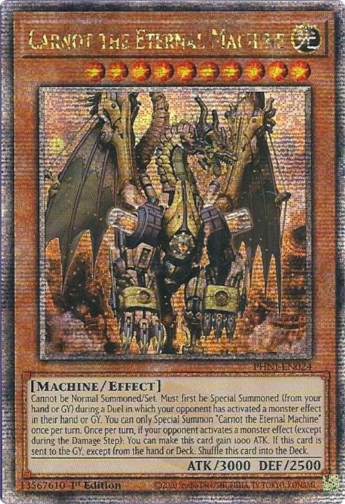 Carnot the Eternal Machine (Quarter Century Secret Rare) (24) (PHNI) - YuGiOh Single