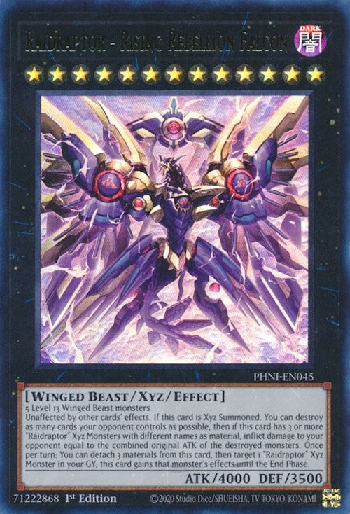 Raidraptor - Rising Rebellion Falcon (45) (PHNI) - YuGiOh Single
