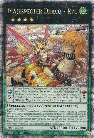 Majespecter Draco - Ryu (Quarter Century Secret Rare) (49) (PHNI) - YuGiOh Single