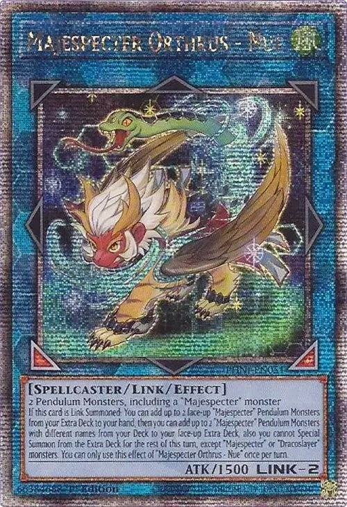 Majespecter Orthrus - Nue (Quarter Century Secret Rare) (51) (PHNI) - YuGiOh Single