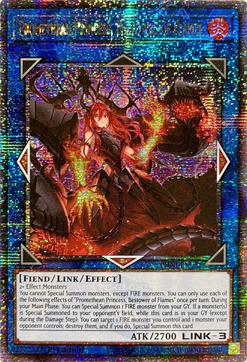 Promethean Princess Bestower of Flames (Quarter Century Secret Rare) (52) (PHNI) - YuGiOh Single