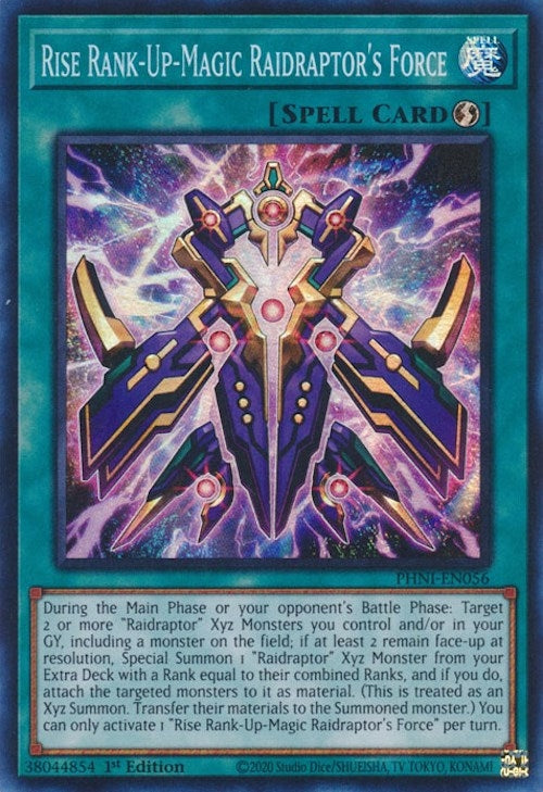 Rise Rank-Up-Magic Raidraptor’s Force (56) (PHNI) - YuGiOh Single
