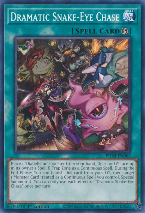 Dramatic Snake-Eye Chase (62) (PHNI) - YuGiOh Single