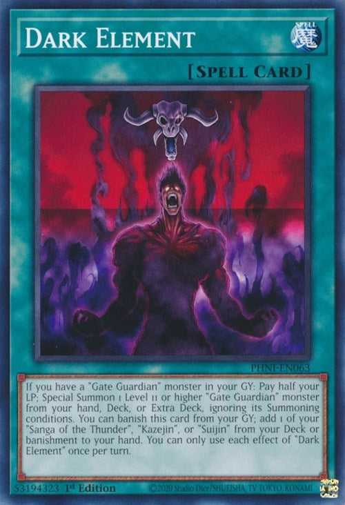 Dark Element (63) (PHNI) - YuGiOh Single