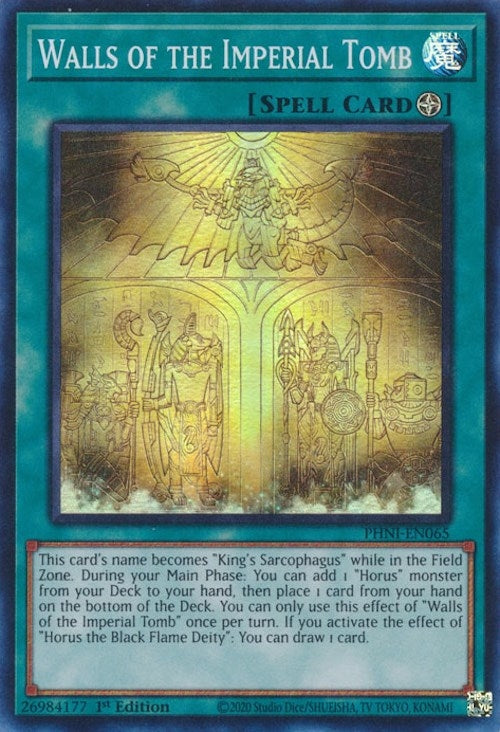 Walls of the Imperial Tomb (65) (PHNI) - YuGiOh Single