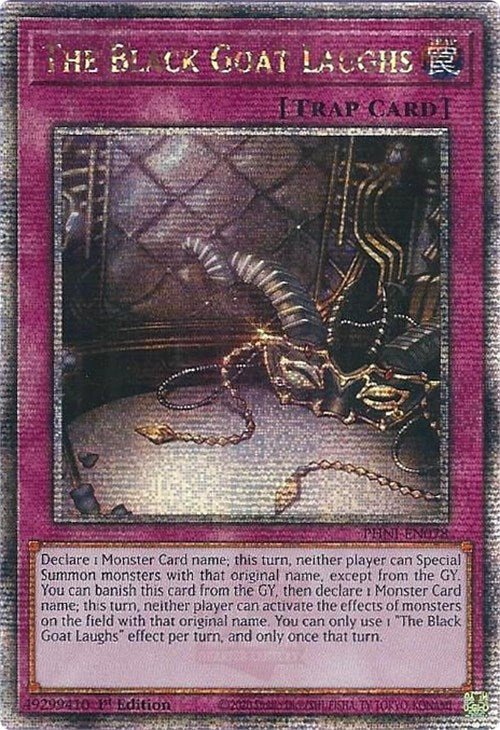 The Black Goat Laughs (Quarter Century Secret Rare) (78) (PHNI) - YuGiOh Single