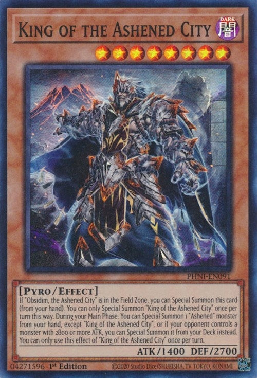 King of the Ashened City (91) (PHNI) - YuGiOh Single