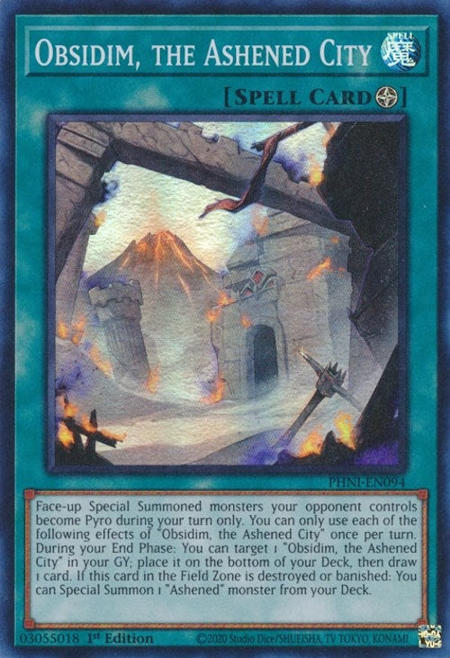 Obsidim the Ashened City (94) (PHNI) - YuGiOh Single