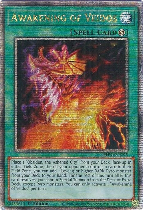 Awakening of Veidos (Quarter Century Secret Rare) (95) (PHNI) - YuGiOh Single