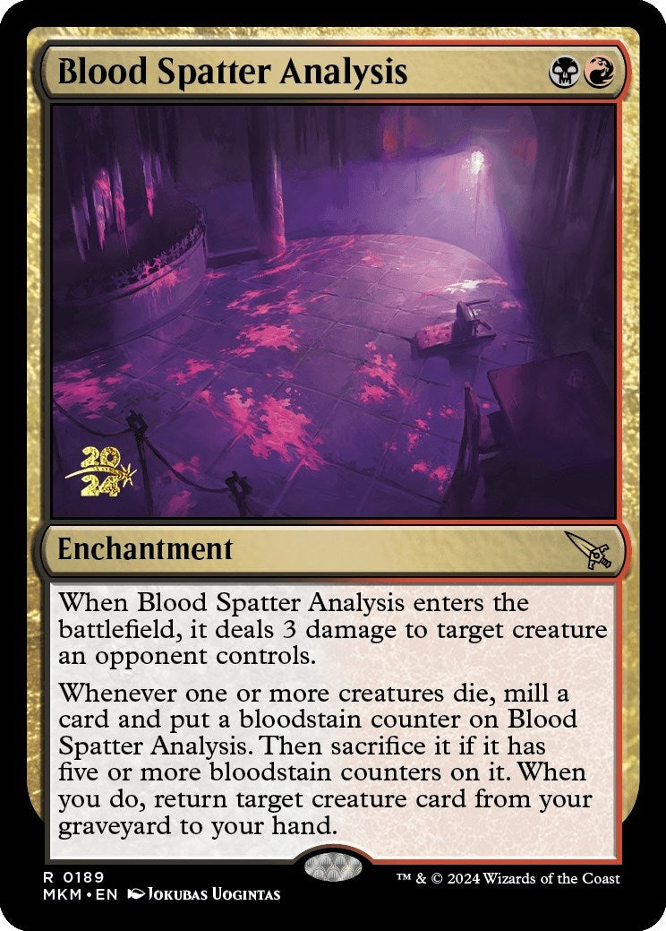 Blood Spatter Analysis (189) [PRE] - MTG Single