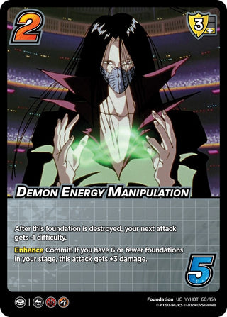 Demon Energy Manipulation (60) [YDT] - UniVersus Single