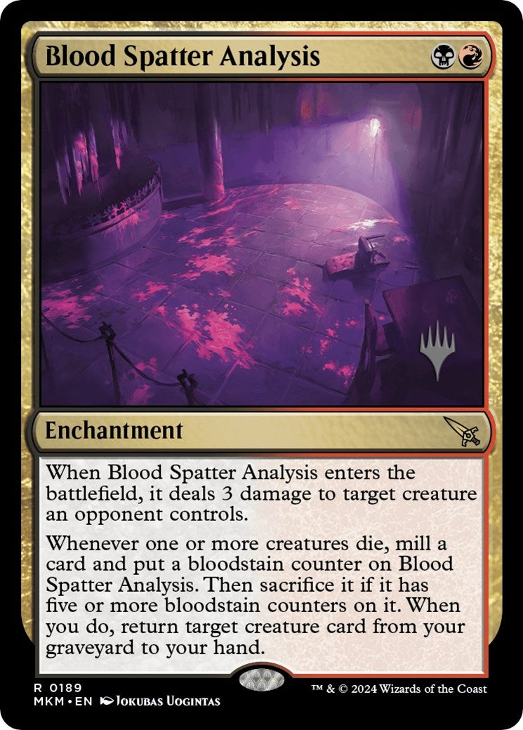 Blood Spatter Analysis (189) [PPMKM] - MTG Single
