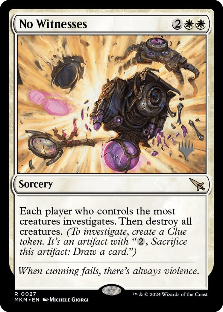 No Witnesses (27) [PPMKM] - MTG Single