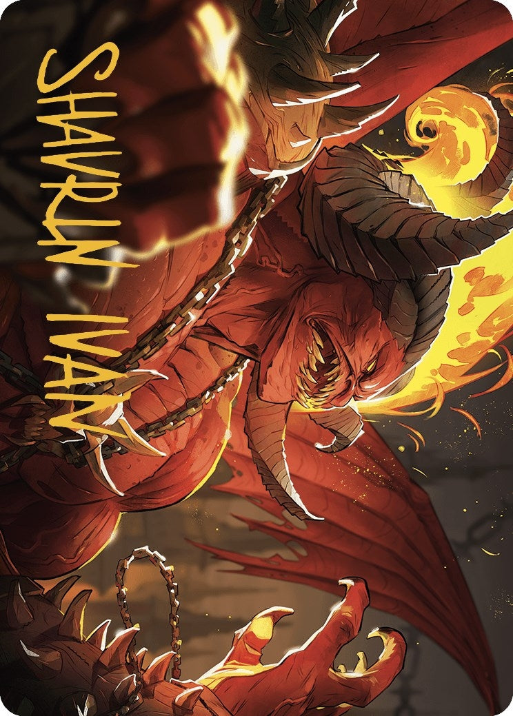 Rakdos Patron of Chaos Art Card (45/49) (Gold-Stamped Signature) (45) [ASMKM] - MTG Single