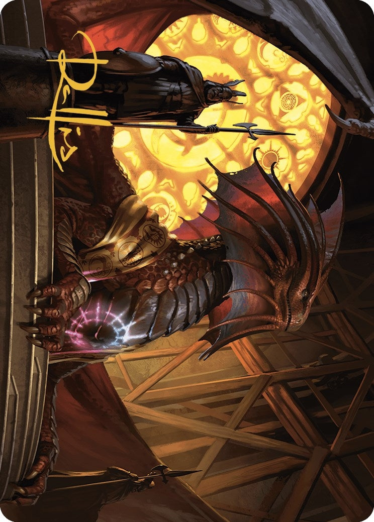 Niv-Mizzet Guildpact Art Card (21/49) (Gold-Stamped Signature) (21) [ASMKM] - MTG Single