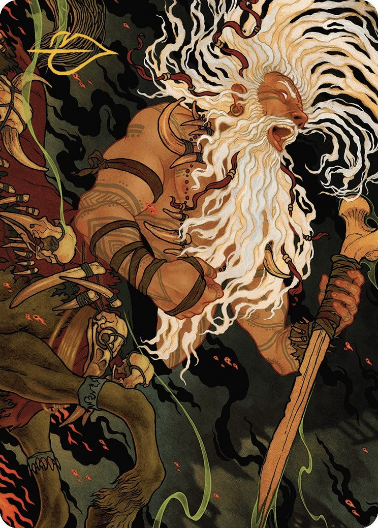 Yarus Roar of the Old Gods Art Card (46/49) (Gold-Stamped Signature) (46) [ASMKM] - MTG Single