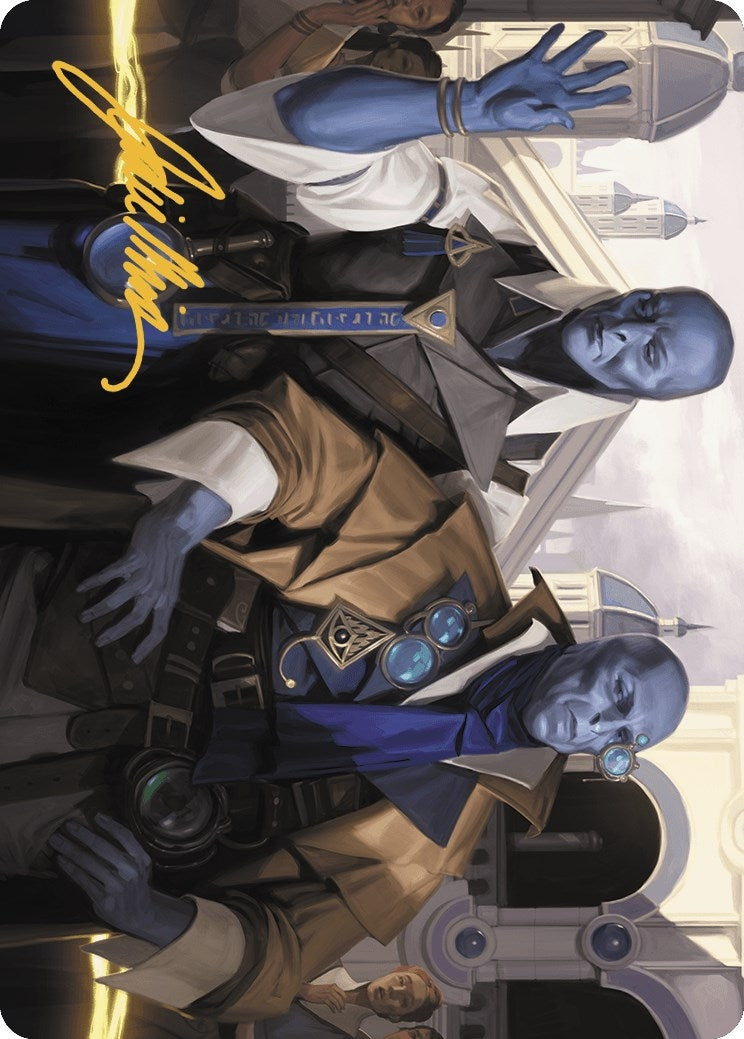 Hotshot Investigators Art Card (Gold-Stamped Signature) (5) [ASMKM] - MTG Single