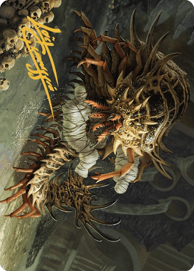 Rot Farm Mortipede Art Card (Gold-Stamped Signature) (10) [ASMKM] - MTG Single