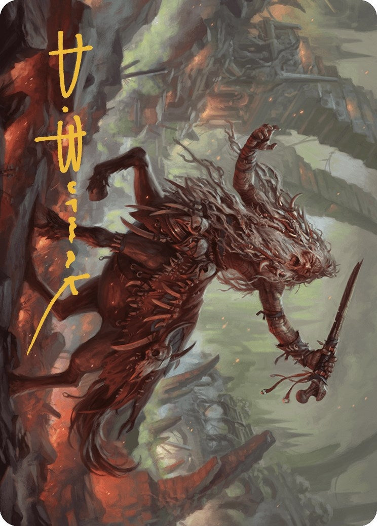 Yarus Roar of the Old Gods Art Card (24/49) (Gold-Stamped Signature) (24) [ASMKM] - MTG Single