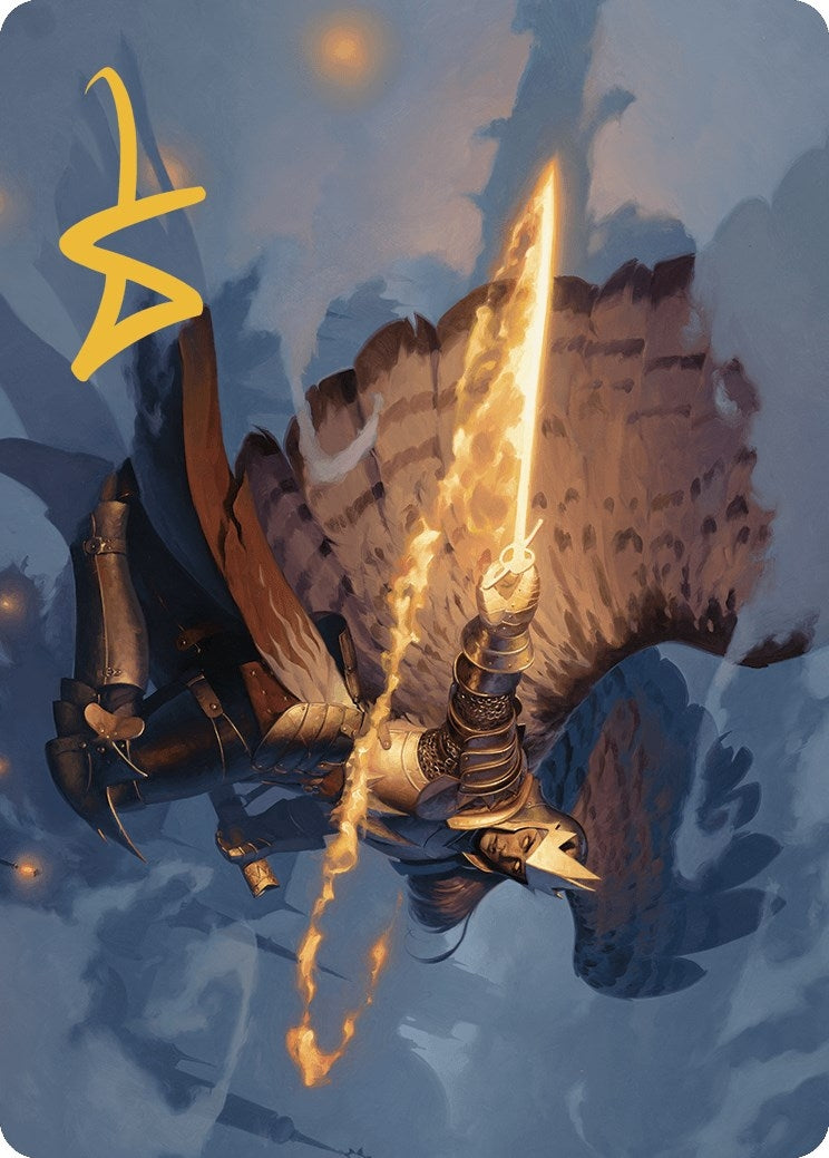Aurelia’s Vindicator Art Card (Gold-Stamped Signature) (1) [ASMKM] - MTG Single
