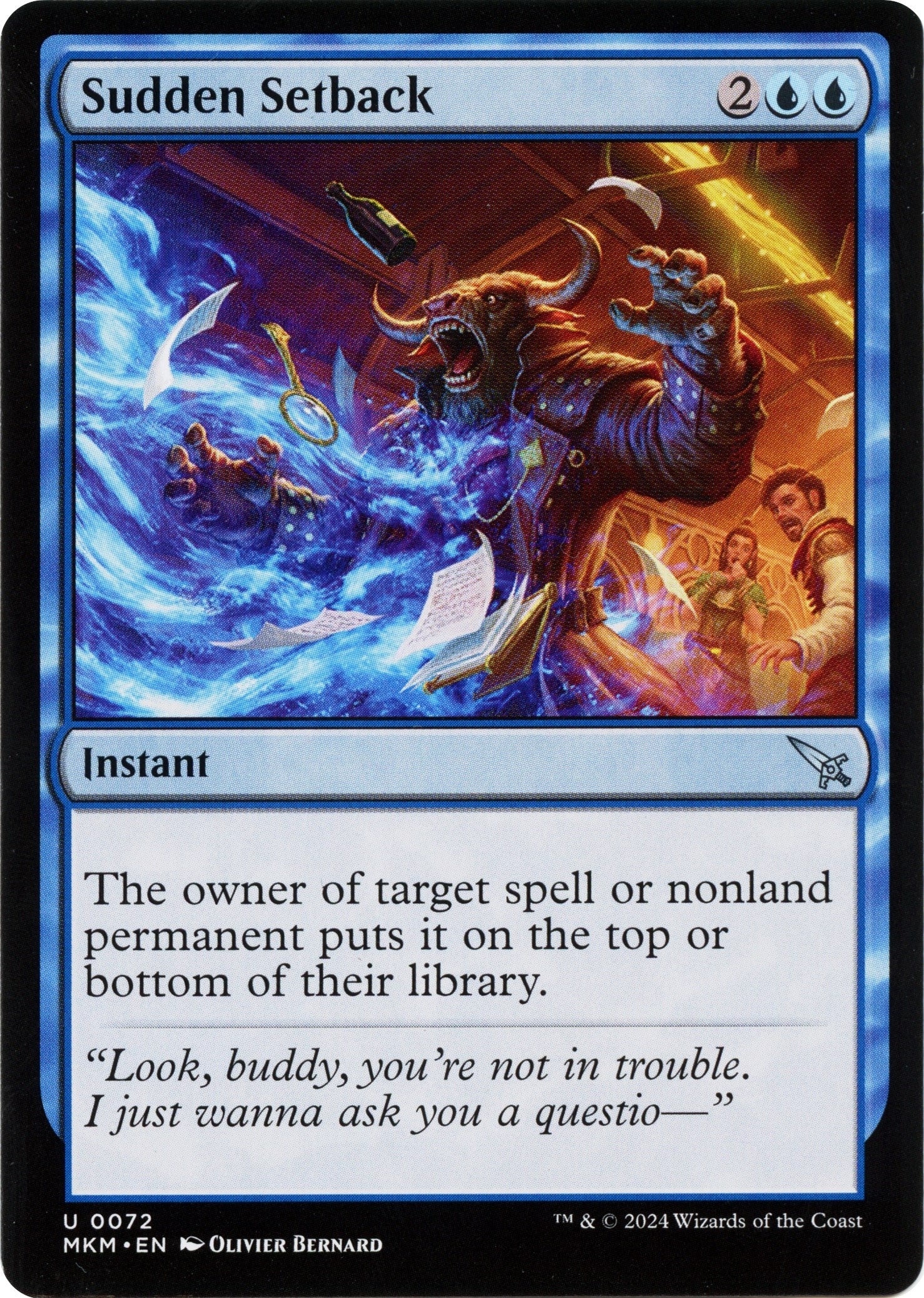 Sudden Setback (b) (72) [MKM] - MTG Single