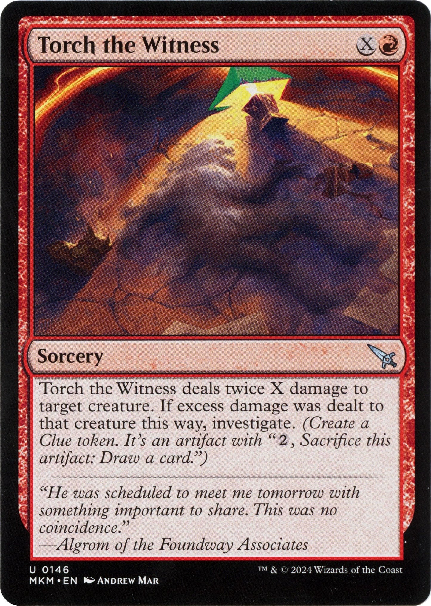 Torch the Witness (b) (146) [MKM] - MTG Single