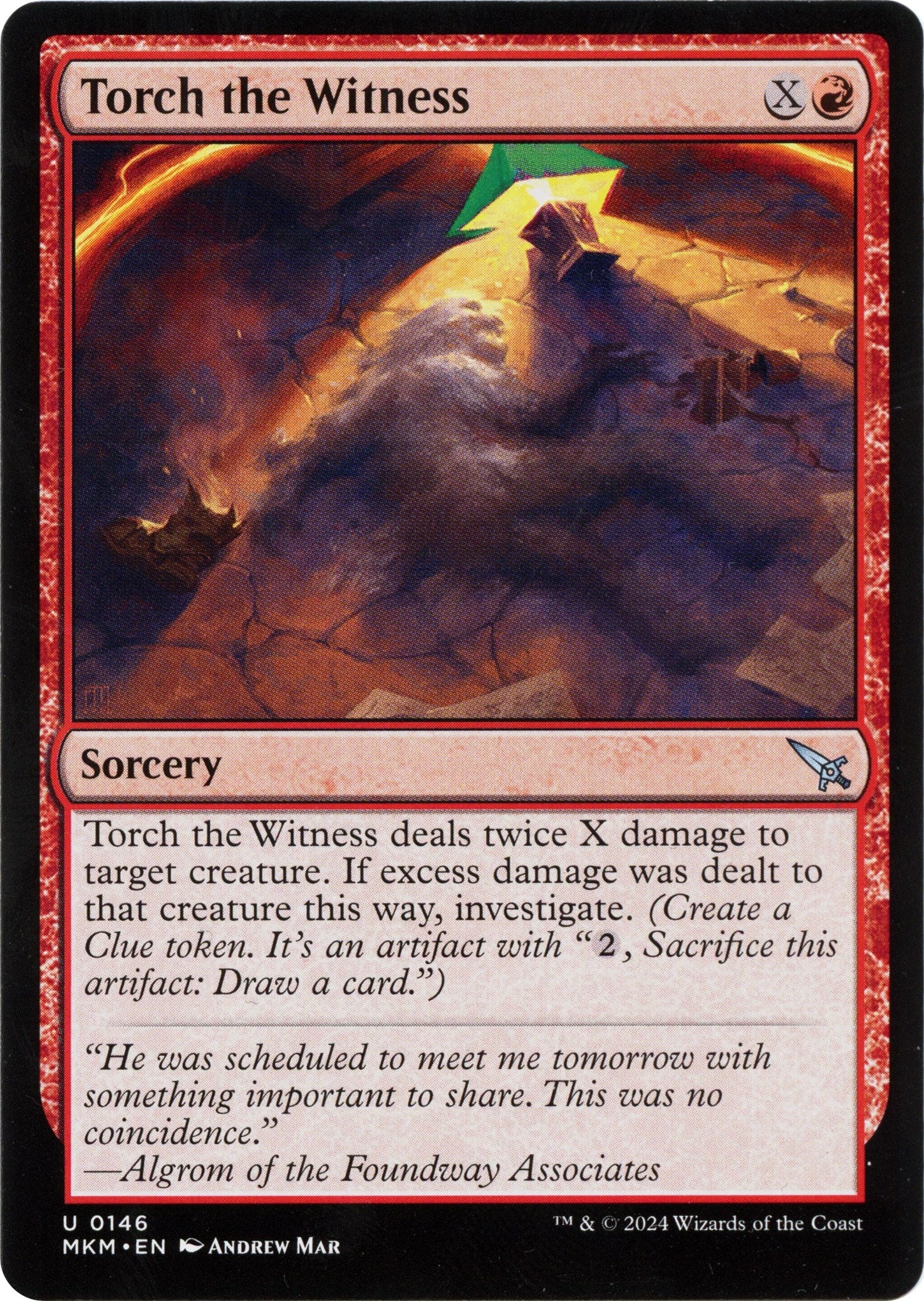 Torch the Witness (b) (146) [MKM] - MTG Single