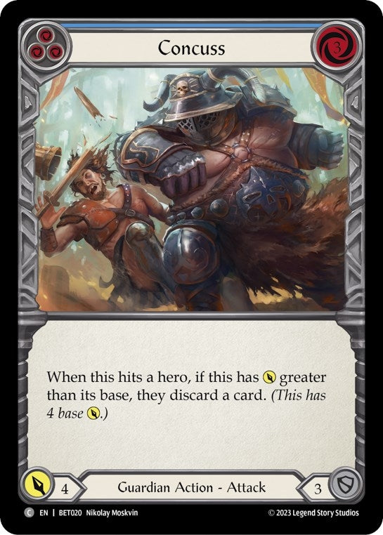 Concuss (Blue) (20) - Flesh and Blood TCG Single