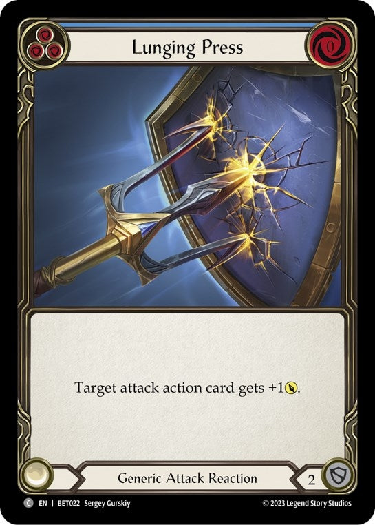 Image for Lunging Press (BET022) - Flesh and Blood TCG