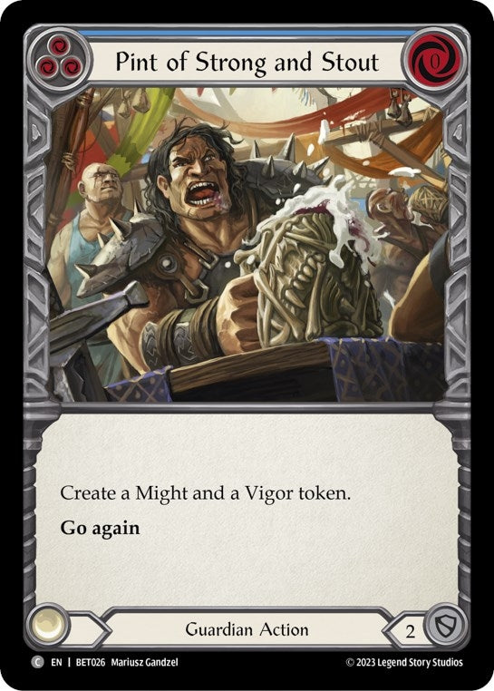 Pint of Strong and Stout (26) - Flesh and Blood TCG Single