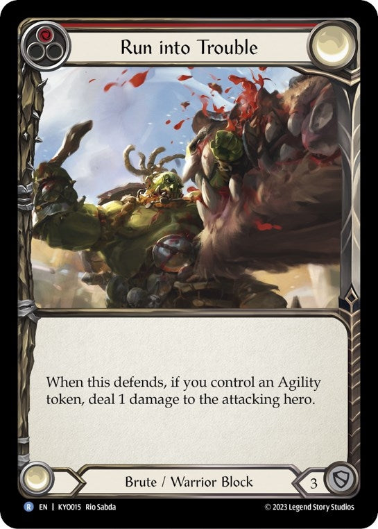 Run into Trouble (15) - Flesh and Blood TCG Single