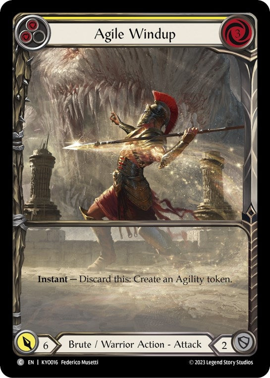Agile Windup (Yellow) (16) - Flesh and Blood TCG Single