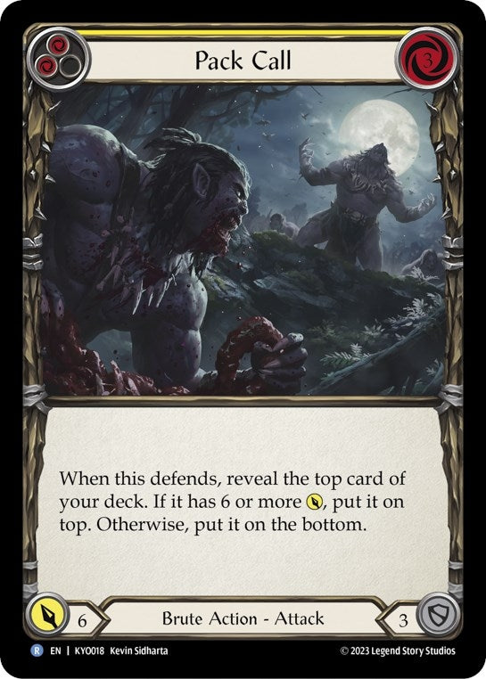 Pack Call (Yellow) (18) - Flesh and Blood TCG Single