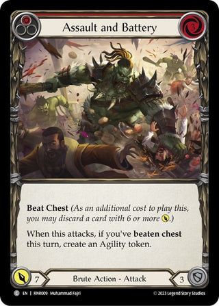 Assault and Battery (Red) (9) - Flesh and Blood TCG Single
