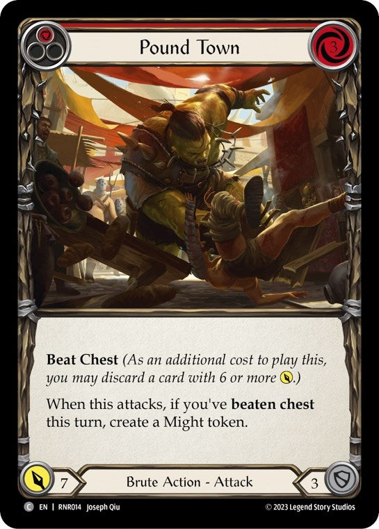 Pound Town (Red) (14) - Flesh and Blood TCG Single