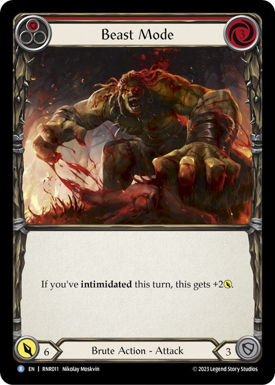 Beast Mode (Red) (11) - Flesh and Blood TCG Single