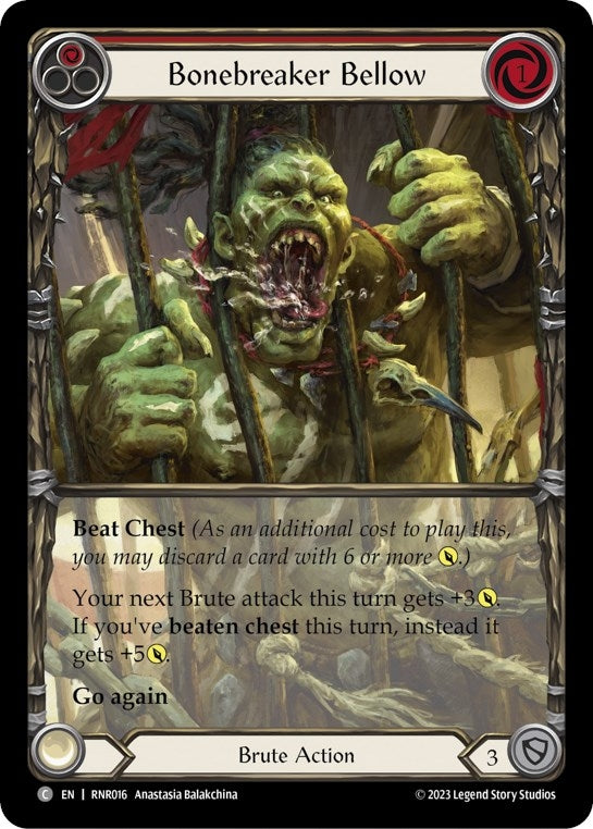 Bonebreaker Bellow (Red) (16) - Flesh and Blood TCG Single