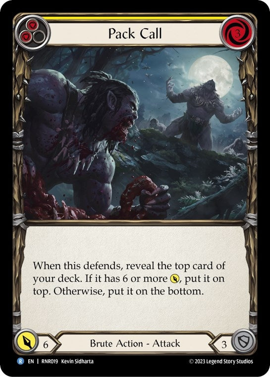 Pack Call (Yellow) (19) - Flesh and Blood TCG Single