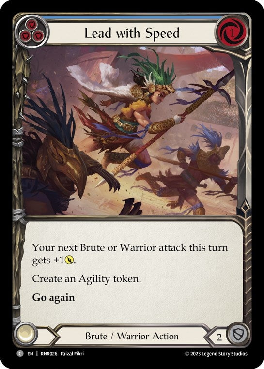 Lead with Speed (Blue) (26) - Flesh and Blood TCG Single