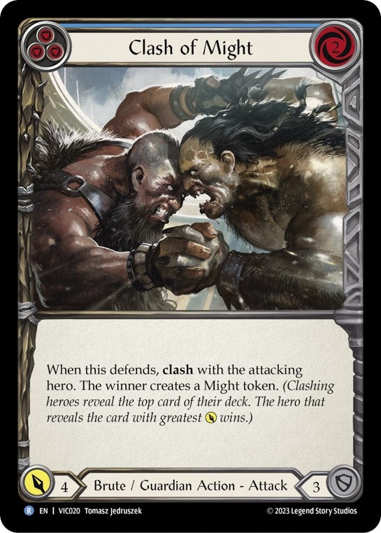 Clash of Might (Blue) (20) - Flesh and Blood TCG Single