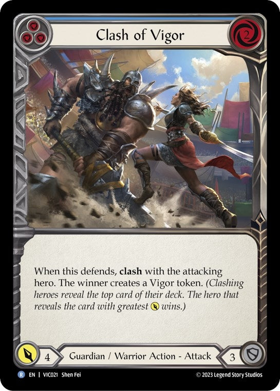 Clash of Vigor (Blue) (21) - Flesh and Blood TCG Single
