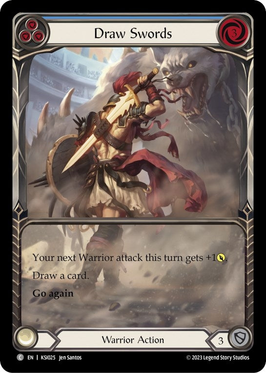 Draw Swords (Blue) (25) - Flesh and Blood TCG Single
