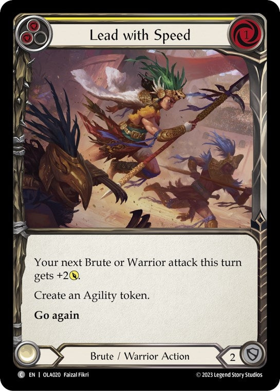 Lead with Speed (Yellow) (20) - Flesh and Blood TCG Single
