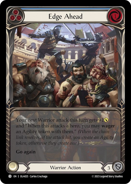 Edge Ahead (Blue) (25) - Flesh and Blood TCG Single