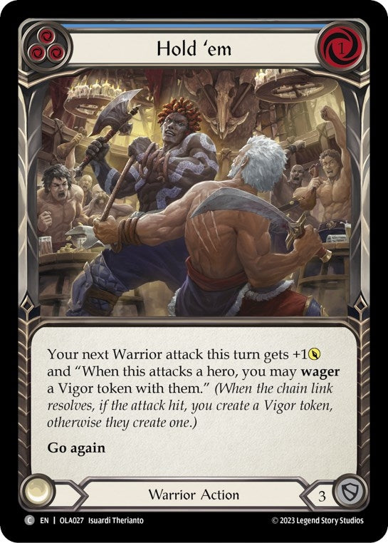 Hold ’em (Blue) (27) - Flesh and Blood TCG Single
