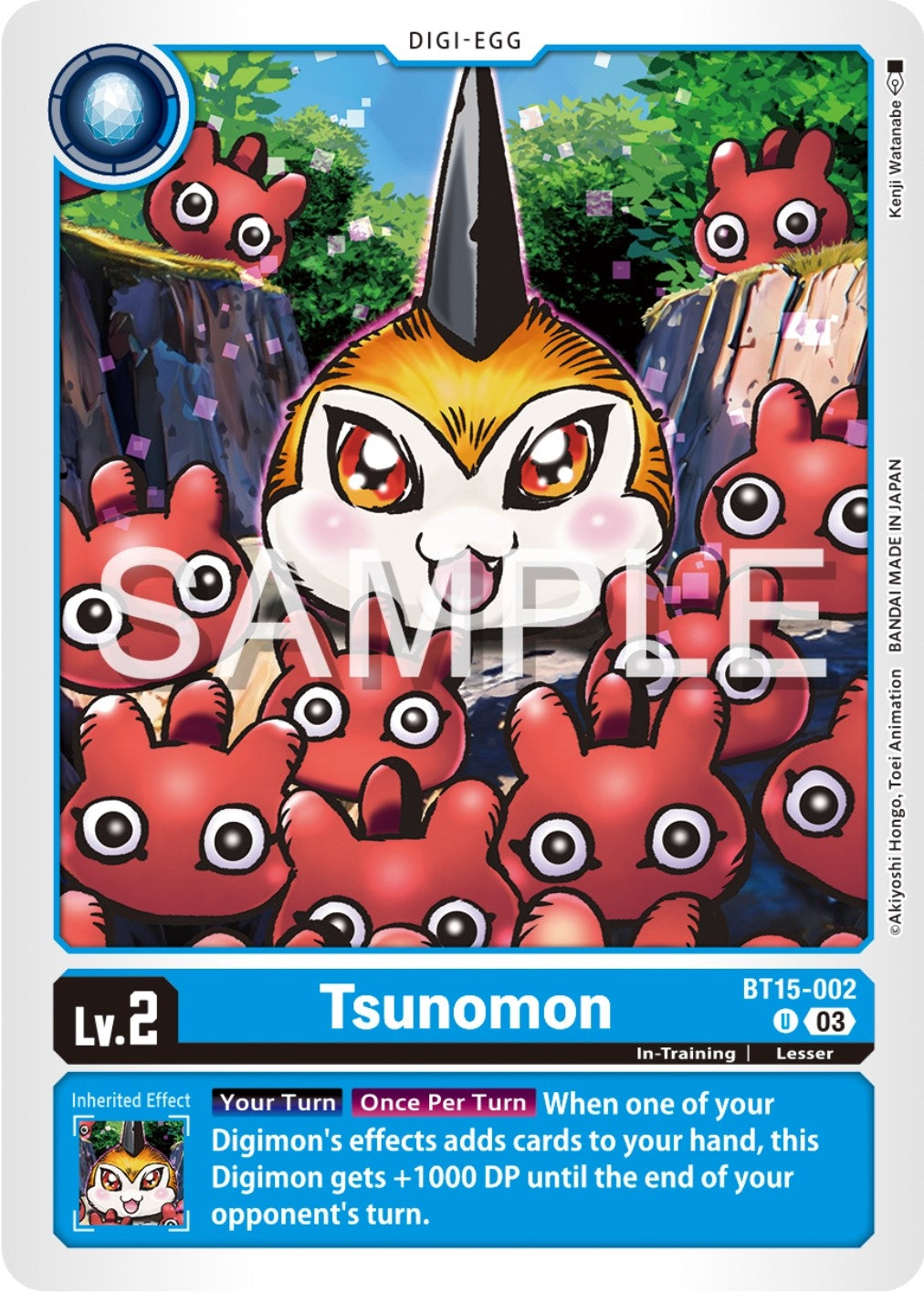Tsunomon (15002) [BT15] - Digimon Card Game Single