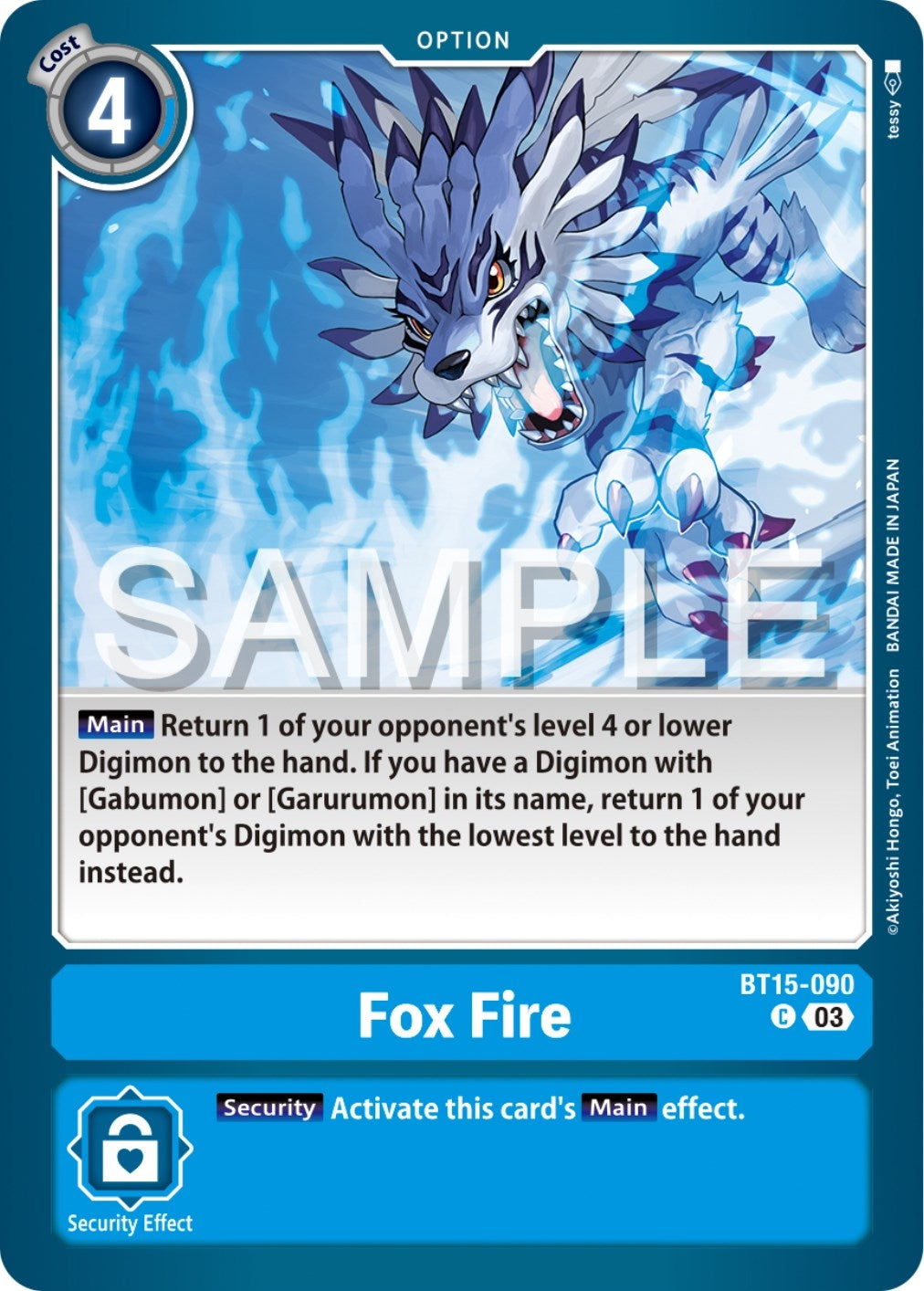 Fox Fire (15090) [BT15] - Digimon Card Game Single