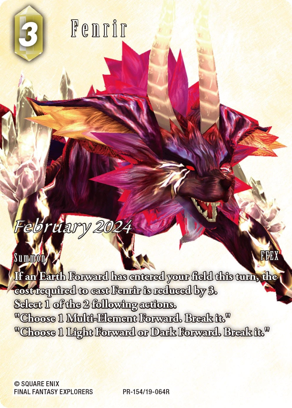 Fenrir (February 2024) (15419064) [PR] - Final Fantasy TCG Single