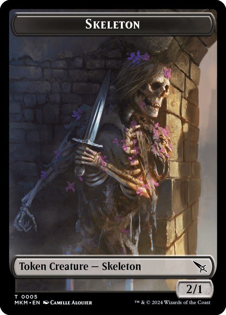 Skeleton Token (0) [MKM] - MTG Single